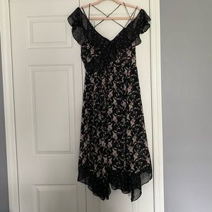 NORDSTROM // off the shoulder ruffle strap dress